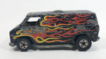 Vintage 1977 Hot Wheels Flying Colors Super Van Enamel Black Die Cast Toy Car Vehicle BW - Hong Kong