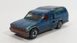 1981 Hot Wheels Minitrek Tan and Brown (Painted Dark Blue Green) Die Cast Toy Car Vehicle - Hong Kong