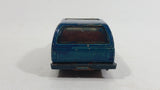 1981 Hot Wheels Minitrek Tan and Brown (Painted Dark Blue Green) Die Cast Toy Car Vehicle - Hong Kong