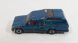 1981 Hot Wheels Minitrek Tan and Brown (Painted Dark Blue Green) Die Cast Toy Car Vehicle - Hong Kong