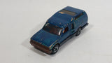 1981 Hot Wheels Minitrek Tan and Brown (Painted Dark Blue Green) Die Cast Toy Car Vehicle - Hong Kong