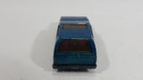 1981 Hot Wheels Minitrek Tan and Brown (Painted Dark Blue Green) Die Cast Toy Car Vehicle - Hong Kong