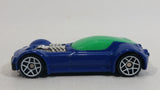 2009 Hot Wheels Ballistik Blue and Green Die Cast Toy Car Vehicle McDonald's Happy Meal