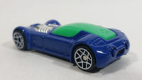 2009 Hot Wheels Ballistik Blue and Green Die Cast Toy Car Vehicle McDonald's Happy Meal