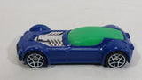 2009 Hot Wheels Ballistik Blue and Green Die Cast Toy Car Vehicle McDonald's Happy Meal