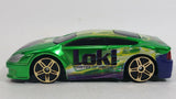 HTF 2011 Maisto Marvel Comics Fast Money "Loki" Character Bright Green Die Cast Toy Car Vehicle