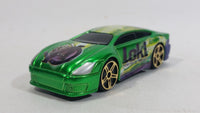 HTF 2011 Maisto Marvel Comics Fast Money "Loki" Character Bright Green Die Cast Toy Car Vehicle