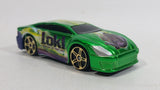 HTF 2011 Maisto Marvel Comics Fast Money "Loki" Character Bright Green Die Cast Toy Car Vehicle