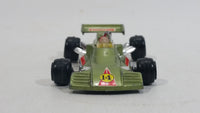 Rare HTF Vintage TinToys McLaren M19 Olive Green "14" W.T. 714 Firestone Die Cast Toy Race Car Vehicle - Hong Kong