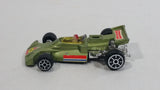 Rare HTF Vintage TinToys McLaren M19 Olive Green "14" W.T. 714 Firestone Die Cast Toy Race Car Vehicle - Hong Kong