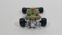 Rare HTF Vintage TinToys McLaren M19 Olive Green "14" W.T. 714 Firestone Die Cast Toy Race Car Vehicle - Hong Kong