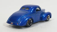 2009 Hot Wheels Custom 41 Willys Coupe Metalflake Blue Die Cast Toy Classic Car Vehicle