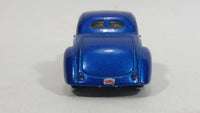 2009 Hot Wheels Custom 41 Willys Coupe Metalflake Blue Die Cast Toy Classic Car Vehicle