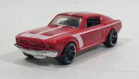 2010 Hot Wheels Night Burnerz 1967 Ford Mustang Red Die Cast Toy Muscle Car Vehicle