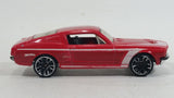 2010 Hot Wheels Night Burnerz 1967 Ford Mustang Red Die Cast Toy Muscle Car Vehicle