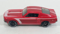 2010 Hot Wheels Night Burnerz 1967 Ford Mustang Red Die Cast Toy Muscle Car Vehicle