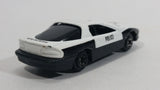 Yatming 1993 Camaro No. 828 Police Officer Cop White Black Die Cast Toy Car Emergency Rescue Vehicle