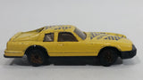 Unknown Brand Light Yellow "Huffman Racing" #23 Die Cast Toy Car Vehicle