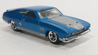 2010 Hot Wheels All Stars '73 Ford Falcon XB Metallic Blue Die Cast Toy Muscle Car Vehicle