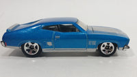 2010 Hot Wheels All Stars '73 Ford Falcon XB Metallic Blue Die Cast Toy Muscle Car Vehicle