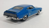 2010 Hot Wheels All Stars '73 Ford Falcon XB Metallic Blue Die Cast Toy Muscle Car Vehicle