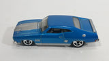 2010 Hot Wheels All Stars '73 Ford Falcon XB Metallic Blue Die Cast Toy Muscle Car Vehicle