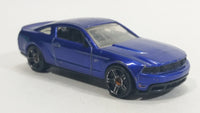 2009 Hot Wheels 2010 Ford Mustang GT Blue Dark Purple Die Cast Toy Car Vehicle