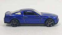 2009 Hot Wheels 2010 Ford Mustang GT Blue Dark Purple Die Cast Toy Car Vehicle