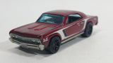 2012 Hot Wheels Muscle Mania 1967 Chevrolet Chevelle SS 396 Metalflake Maroon Red Die Cast Toy Car Vehicle