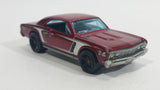 2012 Hot Wheels Muscle Mania 1967 Chevrolet Chevelle SS 396 Metalflake Maroon Red Die Cast Toy Car Vehicle