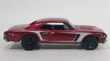 2012 Hot Wheels Muscle Mania 1967 Chevrolet Chevelle SS 396 Metalflake Maroon Red Die Cast Toy Car Vehicle