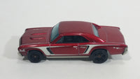 2012 Hot Wheels Muscle Mania 1967 Chevrolet Chevelle SS 396 Metalflake Maroon Red Die Cast Toy Car Vehicle