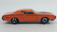 2010 Hot Wheels '71 Dodge Charger Orange Die Cast Toy Muscle Car Vehicle