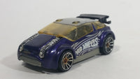 2011 Hot Wheels Night Burnerz Super Gnat Metallic Purple Die Cast Toy Car Vehicle