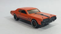 2012 Hot Wheels Muscle Mania - Ford '68 Cougar Orange Die Cast Toy Muscle Car Vehicle