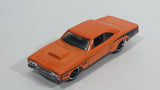 2012 Hot Wheels Muscle Mania - Mopar '69 Dodge Coronet Super Bee Orange Die Cast Toy Muscle Car Vehicle