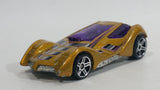 2004 Hot Wheels Sinistra Gold and Purple Die Cast Toy Car Vehicle