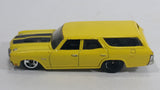 2009 Hot Wheels 1970 Chevrolet Chevelle SS Wagon Yellow Die Cast Toy Car Vehicle