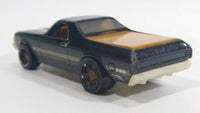 2011 Hot Wheels Muscle Mania 68 El Camino Black Die Cast Toy Muscle Car Vehicle