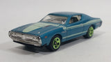 2011 Hot Wheels Muscle Mania '71 Dodge Charger Light Blue Die Cast Toy Muscle Car Vehicle