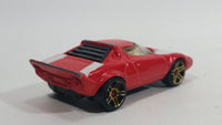 2002 Hot Wheels First Editions Lancia Stratos Red Die Cast Toy Car Vehicle