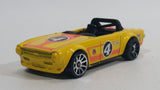 2011 Hot Wheels Track Stars Triumph TR6 Yellow #4 Die Cast Toy Race Car Vehicle