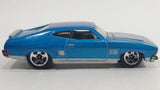 2010 Hot Wheels All Stars '73 Ford Falcon XB Metallic Blue Die Cast Toy Muscle Car Vehicle