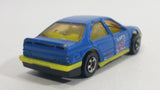 1991 Hot Wheels Peugeot 405 Blue #21 Die Cast Toy Car Vehicle