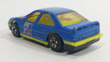 1991 Hot Wheels Peugeot 405 Blue #21 Die Cast Toy Car Vehicle