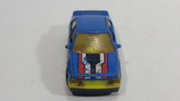 1991 Hot Wheels Peugeot 405 Blue #21 Die Cast Toy Car Vehicle