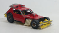 1982 Hot Wheels Greased Gremlin Red and Yellow Die Cast Toy Car Vehicle