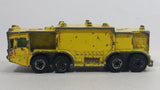 1981 Hot Wheels Workhorses Airport Rescue Yellow Fire Truck Die Cast Toy Car Firefighting Emergency Rescue Vehicle