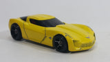 2010 Hot Wheels 2009 Corvette StingRay Concept Yellow Die Cast Toy Car Vehicle