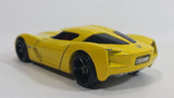 2010 Hot Wheels 2009 Corvette StingRay Concept Yellow Die Cast Toy Car Vehicle